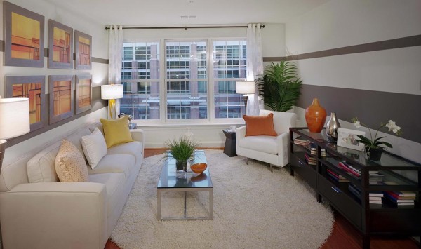 Palladian Apartments living room facing window