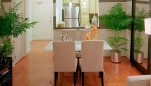 Palladian Apartments living room facing kitchen
